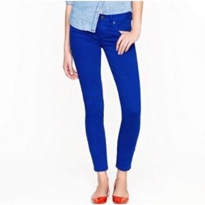 J Crew Toothpick Skinny Ankle Jean-Cobalt Blue-28